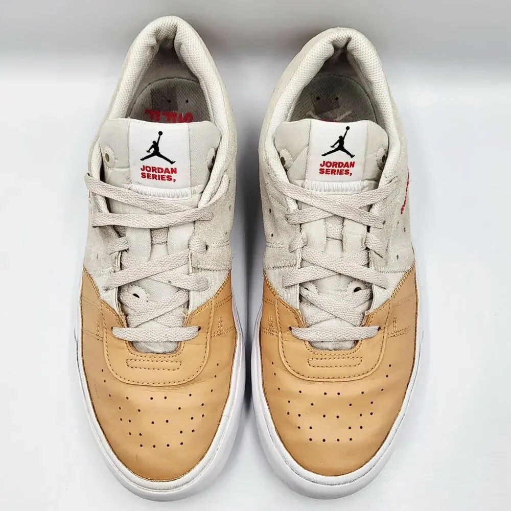Air Jordan Series ES Phantom Praline Mens Size 10.5 White Leather Suede Sneakers